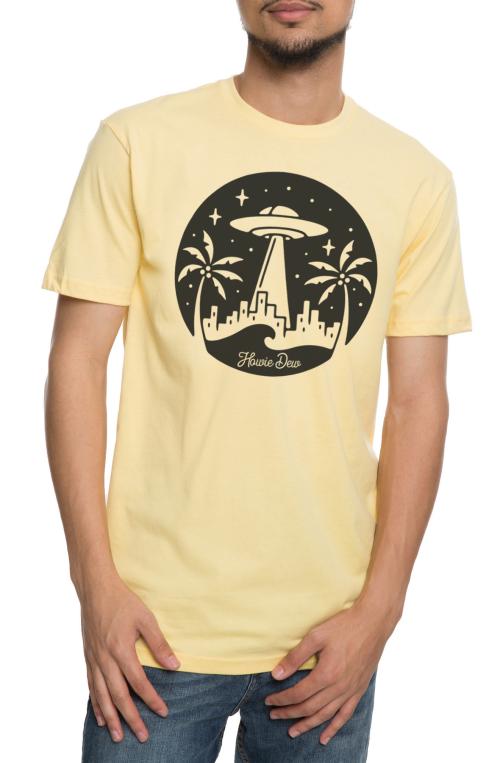 The UFO Logo Tee in Banana Cream