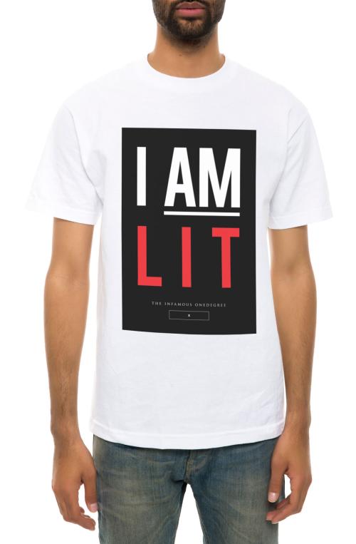 The I Am Lit Tee in White