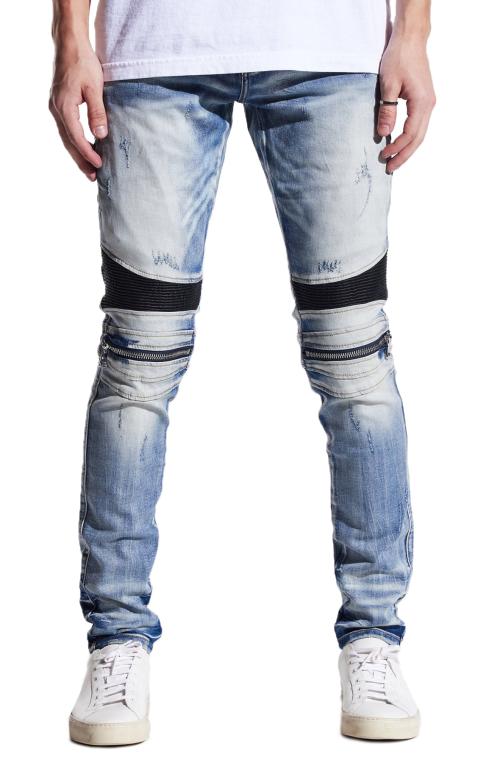 Sunny Moto Biker Zip Denim