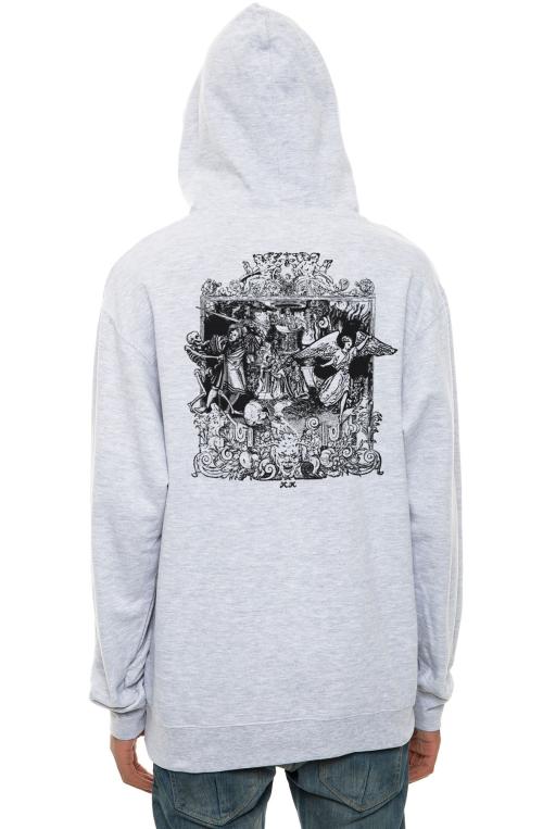 The Dance with Death Hoodie in Heather Grey