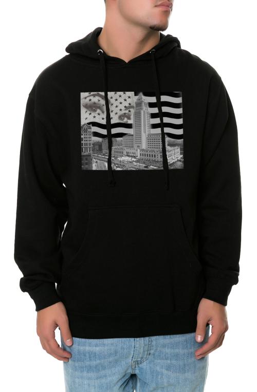 The US of LA Hoodie in Black