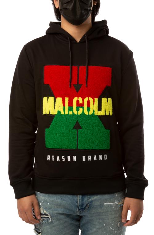 Malcolm X Chenille Pullover Hoodie