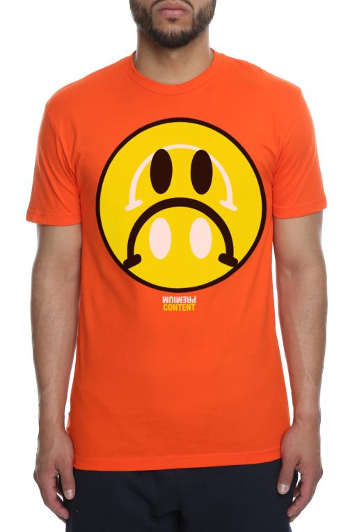 The Two Moods Tee in Orange