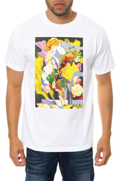 The Encompassing Flower Tee in White