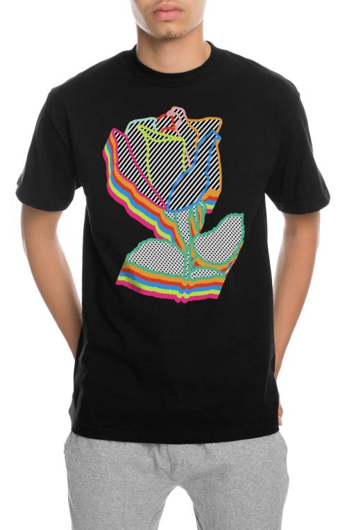 The Scribbling Away Tee in Black