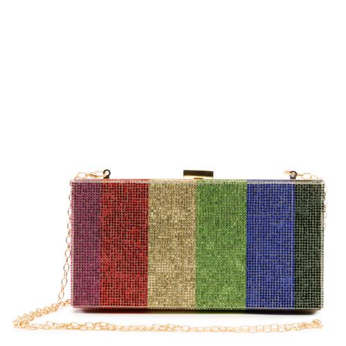 Rhinestone Rainbow Clutch