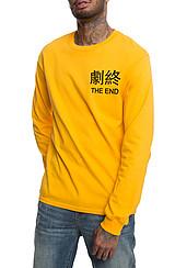 The End Long Sleeve Tee in Gold