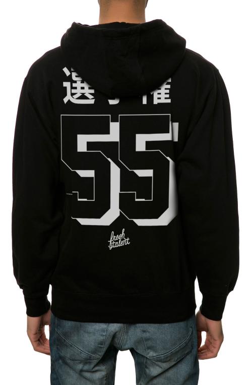 The Champion Kanji Zip-Up Hoodie in Black