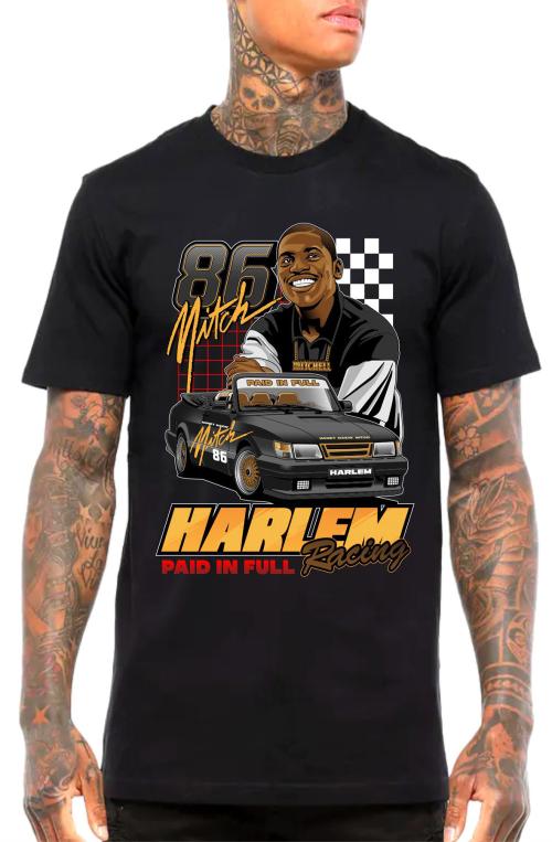 HARLEM RACING SHIRT IN BLACK
