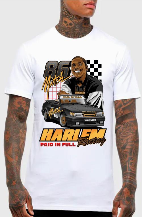 HARLEM RACING SHIRT IN WHITE