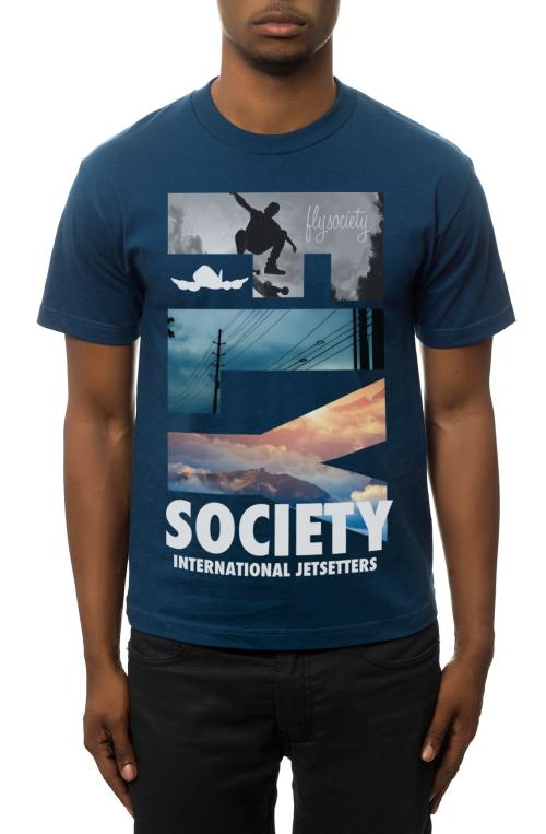 The Air Up There Tee in Harbor Blue