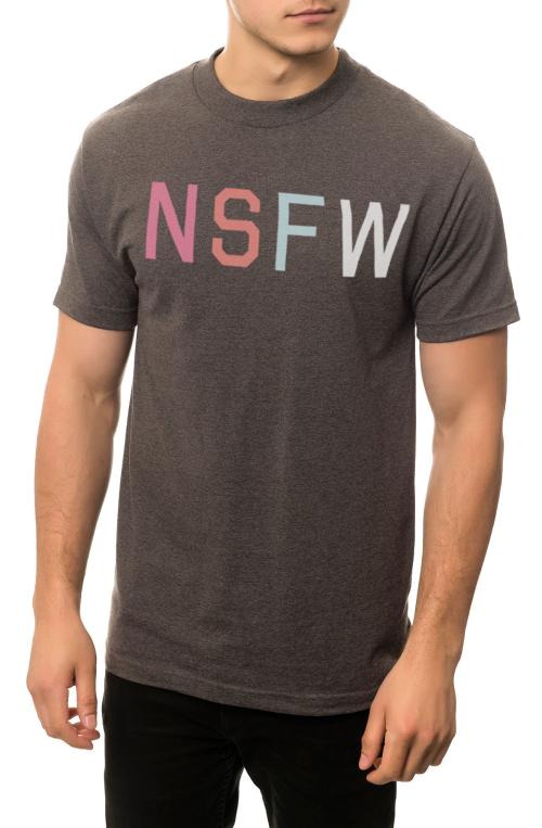 The NSFW Tee in Charcoal Heather