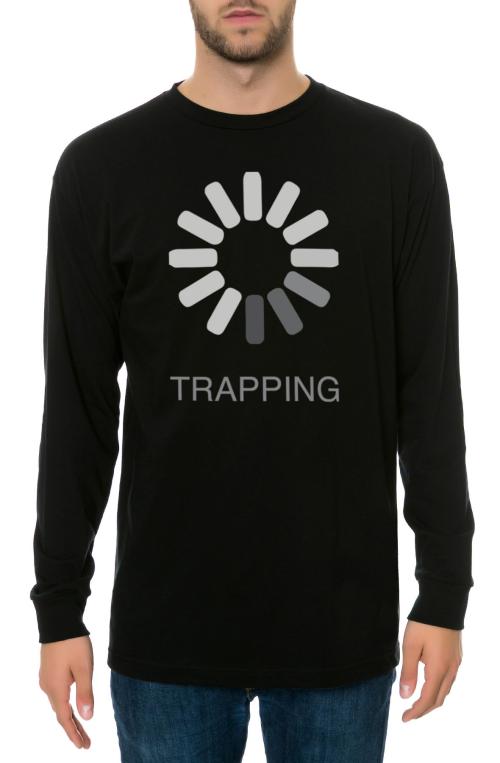 The Trapping Long Sleeve Tee in Black