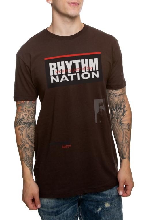 The Nation 1814 Tee in Dark Chocolate
