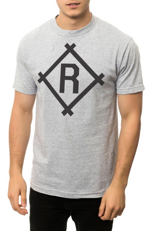 The Crooklyn R Tee in Heather Grey