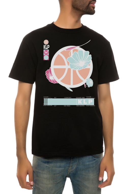 The Summer Hoops Tee In Black