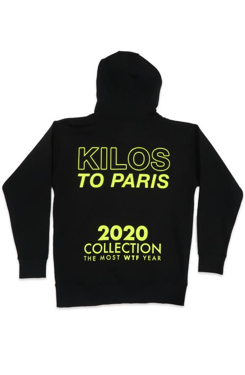 2020 WTF Hoodie in Black and Neon Yellow