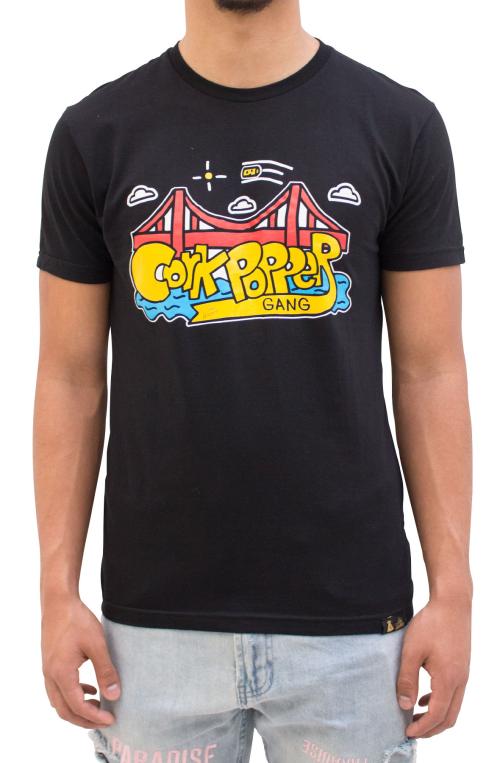 Stay Winning Cork Popper Gang Golden Gate Tee