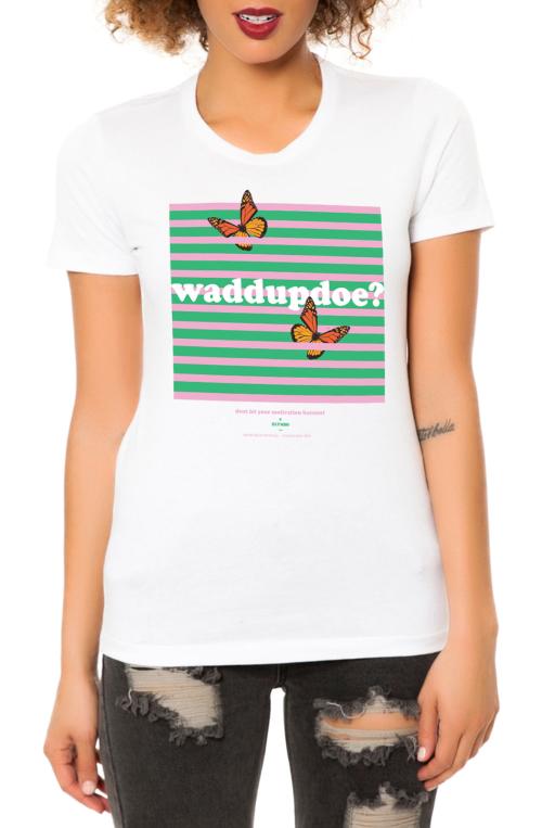 The Waddupdoe Tee in White