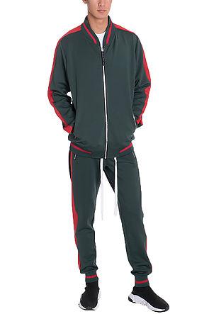 Heavy Weight Single Stripe Dual Contrast Track Set