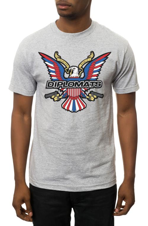 The Eagle Logo Tee in Heather Grey