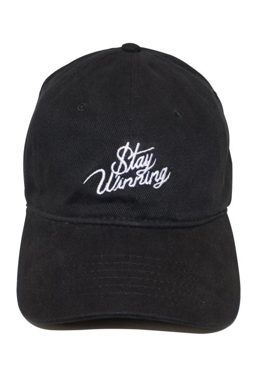 Stay Winning Black/White Dad Hat