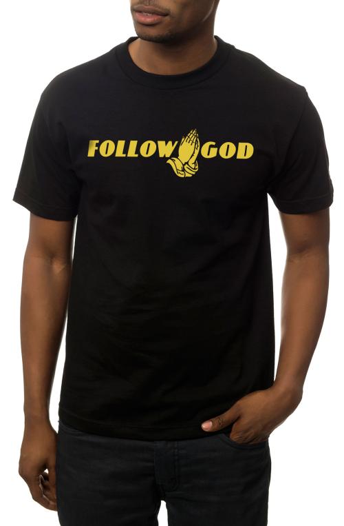 The Follow God Tee in Black