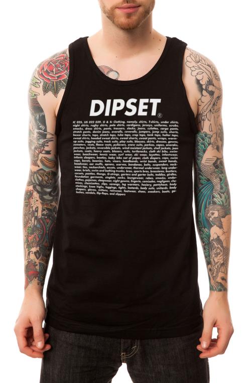 The Dipset Everything Tank in Black