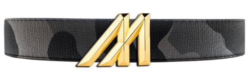 Mint Camo Leather Belt