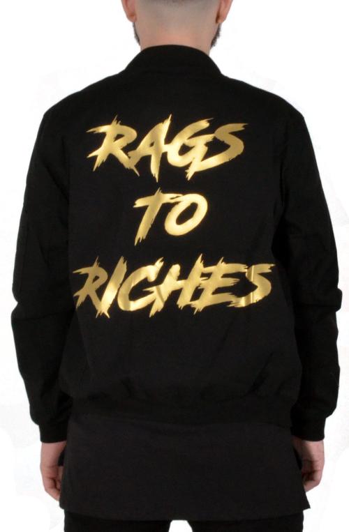 Rags To Riches Canvas Jacket in Black
