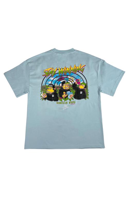 Stay Winning Gorilla Deps Blue Tee