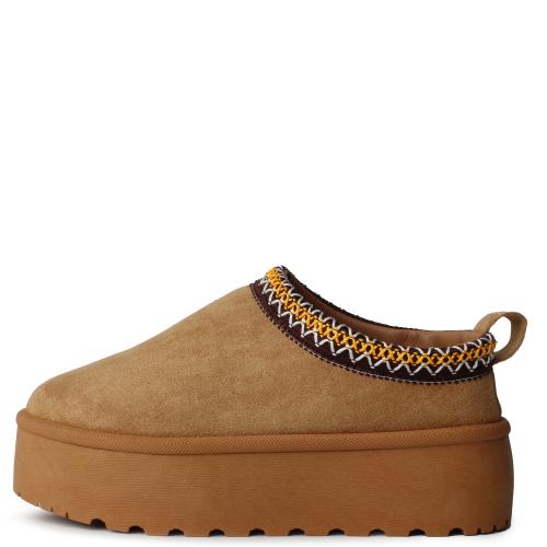 Moon-03 Platform Suede Slipper