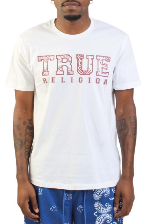 Paisley Flocked Logo T-Shirt