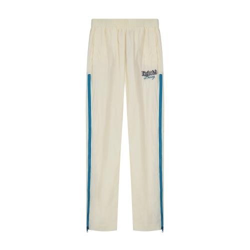 Slide Nylon Flare Zipper Pant Cream