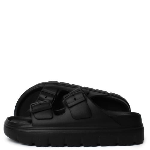 Yuzu-01 Double Buckle Slip On Sandal