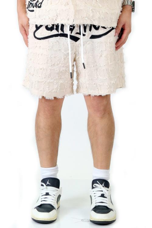Earth Men's ripped & repaired short pants