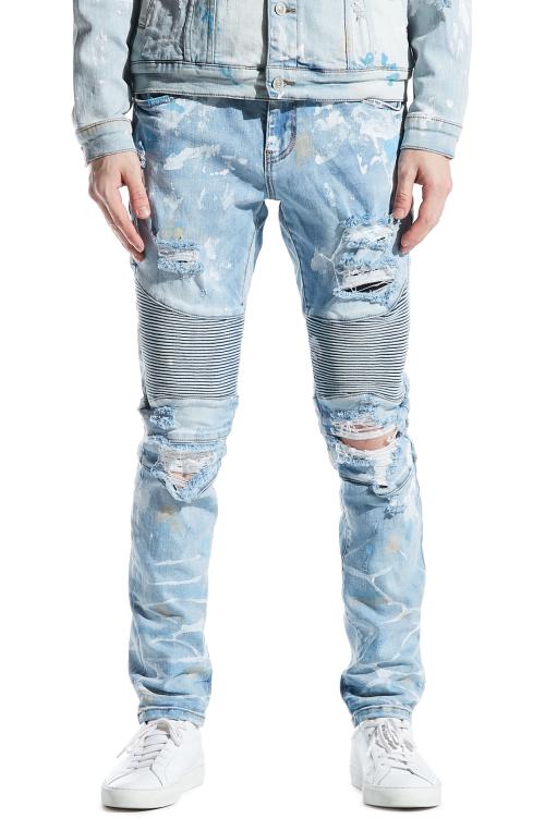 Hasting Biker Denim in Light Wash