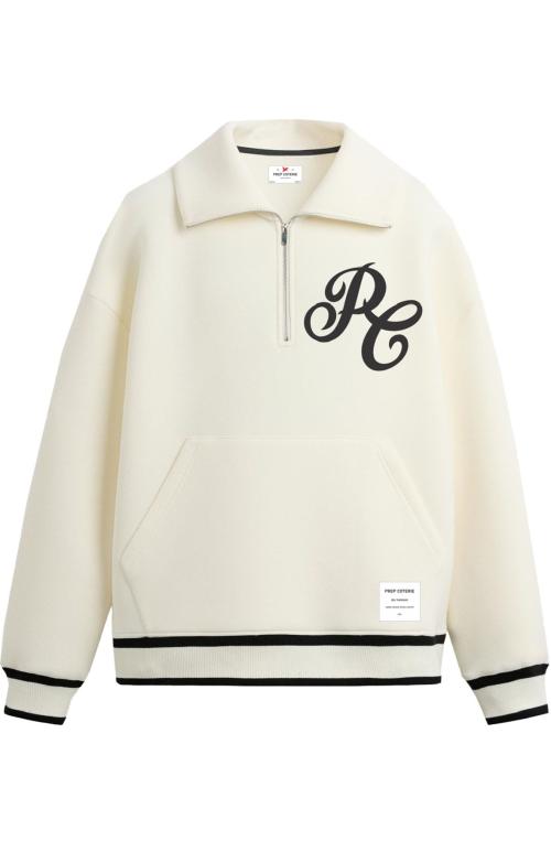 Varsity Quarter-Zip Letterman Pullover