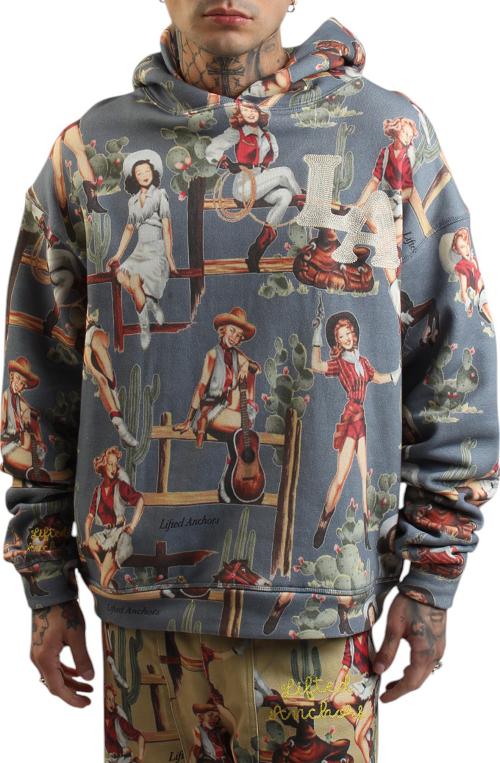 Jesse All Over Pattern Hoodie