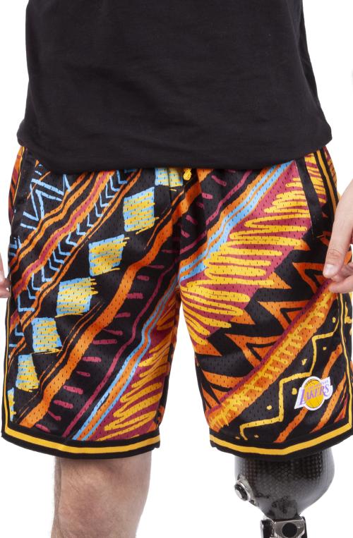 Lakers Game Day Tribal Pattern Shorts