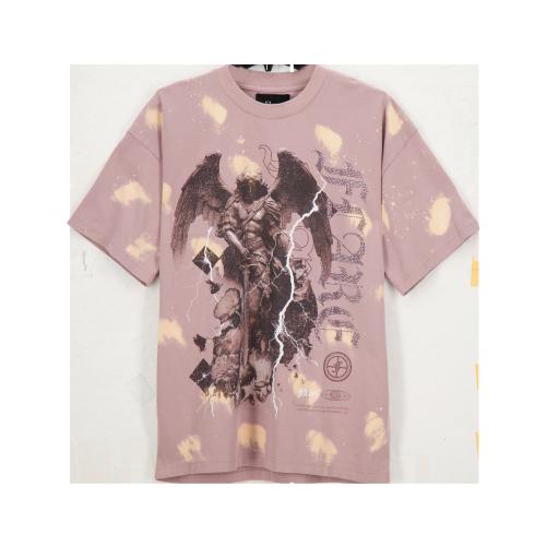 Devine Watcher T Shirt Dusty Pink Tie Dye