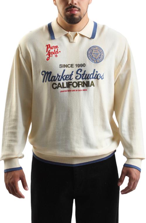 Pure Gold Icon Collared Sweater