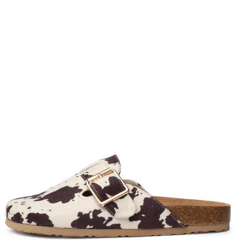 Cow Print Clogs