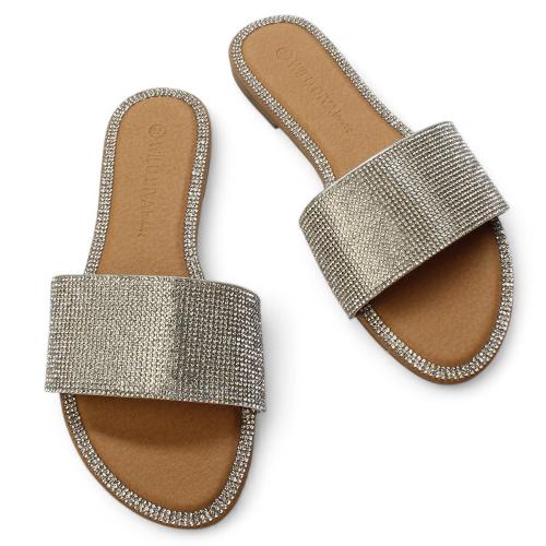 Roo-01 Rhinestone Sandal