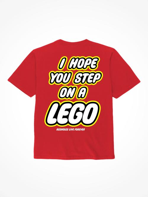 Step On A Lego - Red T-Shirt