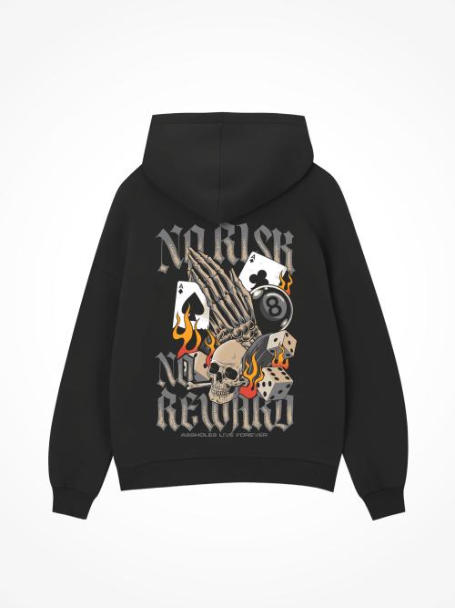 No Risk No Reward - Black Hoodie