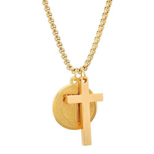St. Benedict Medallion & Cross Pendant