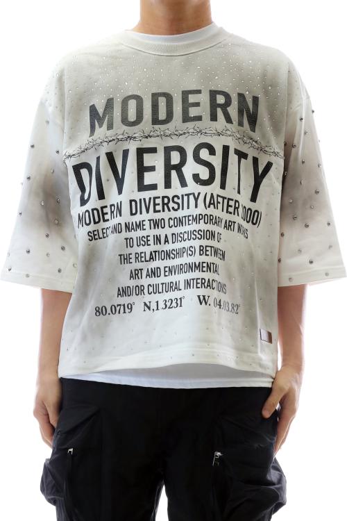 GLAZE French Terry 3/4 Sleeve Crop Top Tee