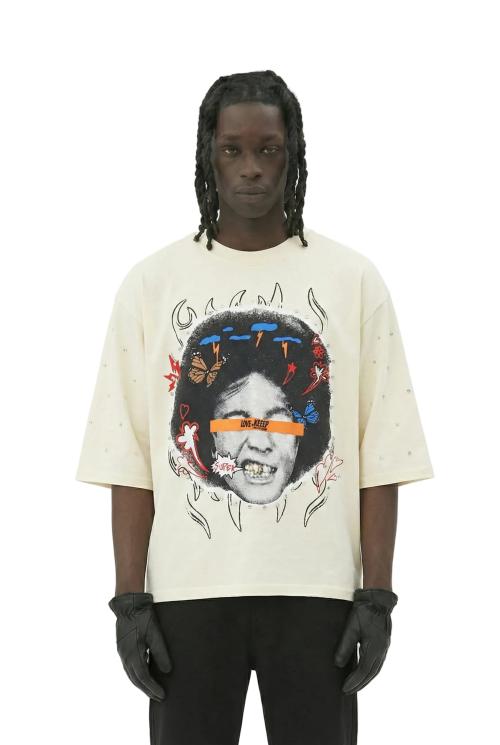 TOVAL SN/ Jersey 3/4 Sleeve Crop Top Tee