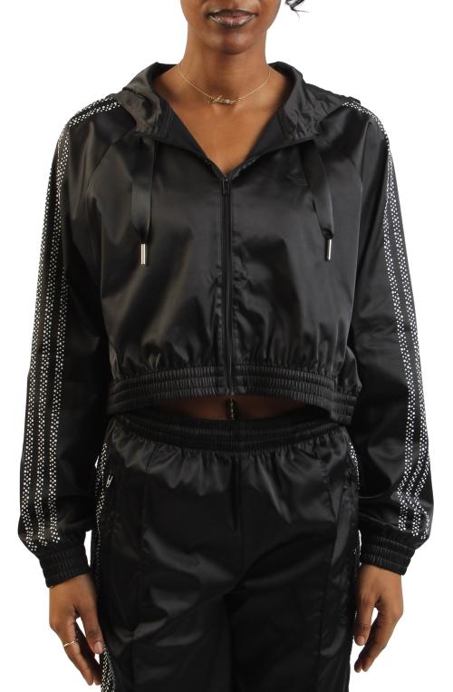 Pearl Cropped Zip-Up Hoodie